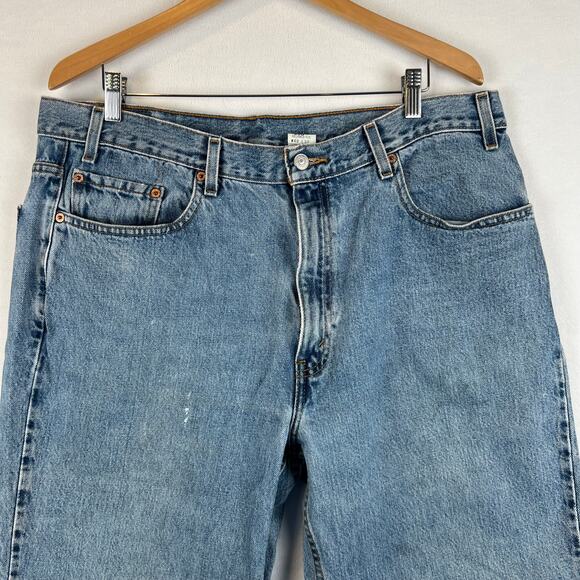 VTG Levis 550 Jeans Mens 40x32 Blue Regular Straight Mid Rise Medium Wash Denim - Picture 4 of 14